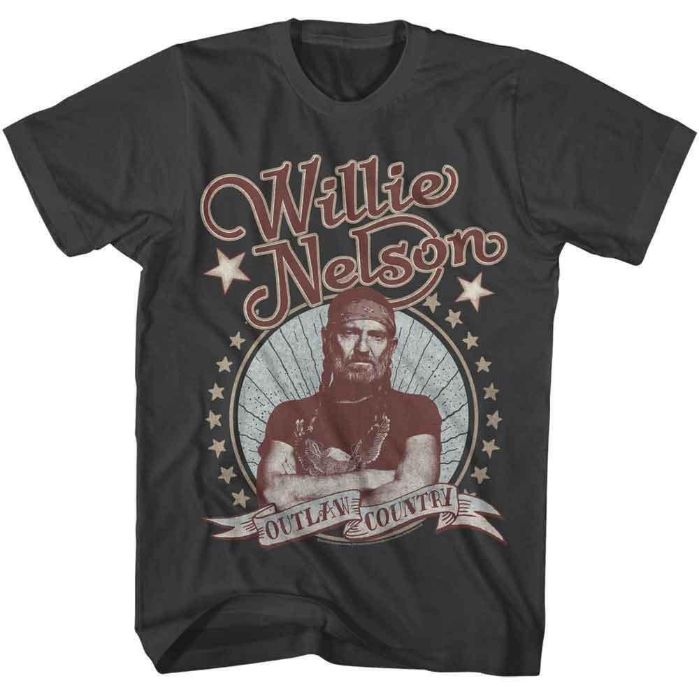 Willie Nelson Outlaw Country Smoke T Shirt